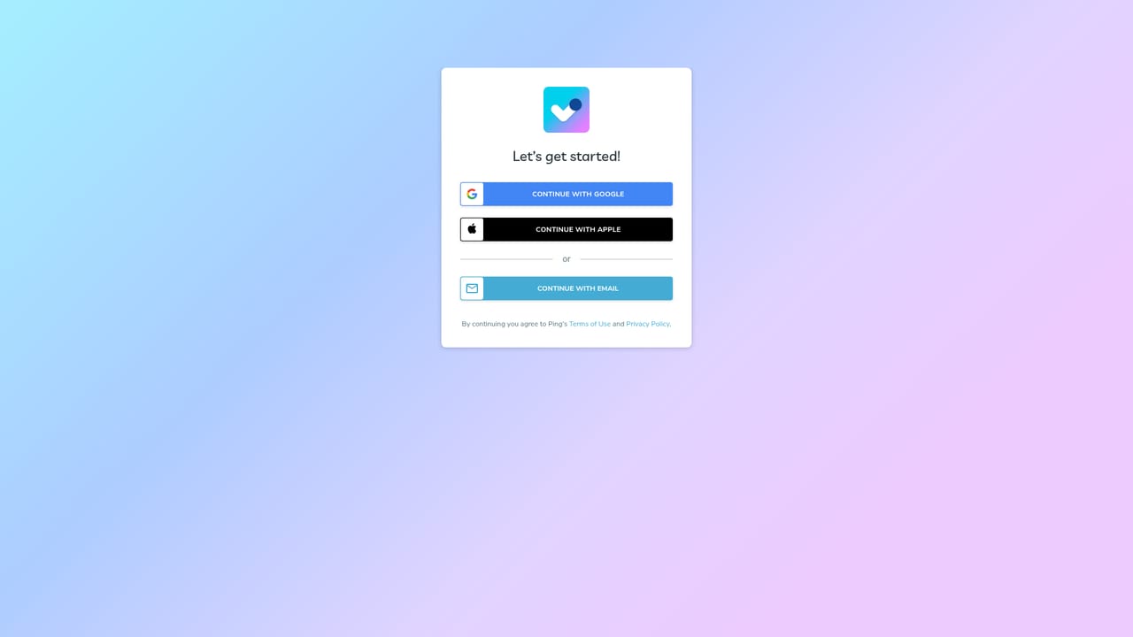 Ping — Create your account and start on the free tier