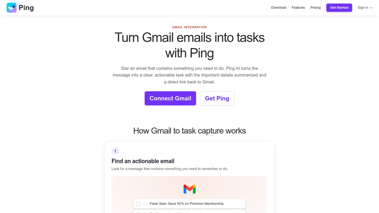 Ping — Connect Gmail, Calendar, Slack and ChatGPT