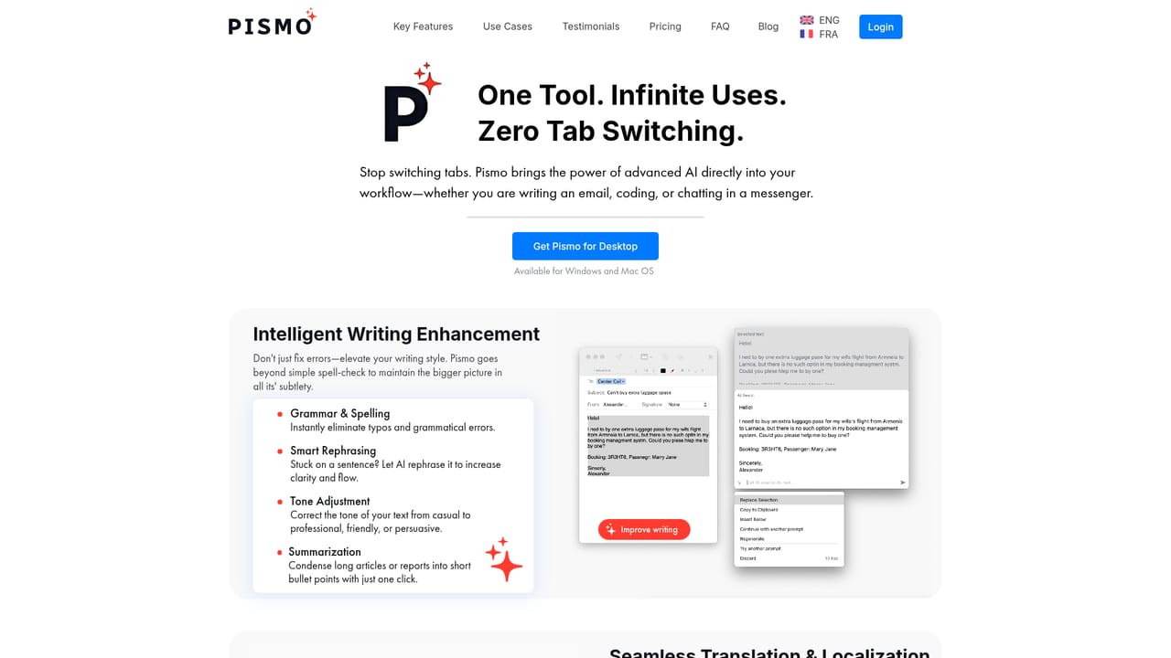 Pismo — Check the feature set and use cases