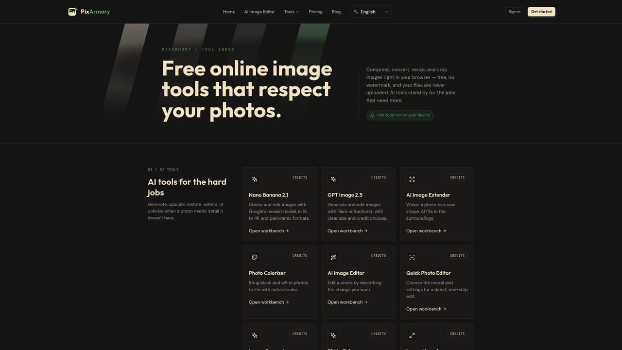 PixArmory — Finish with a utility tool