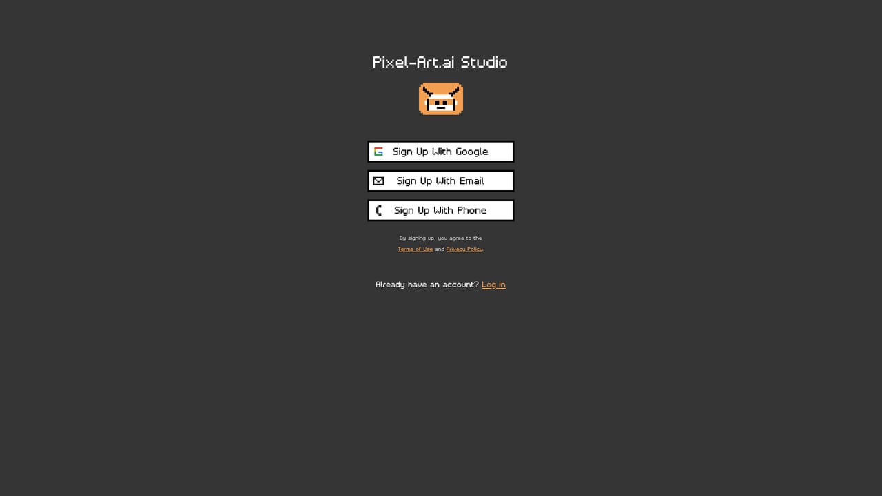 Pixel-Art.ai — Open the studio
