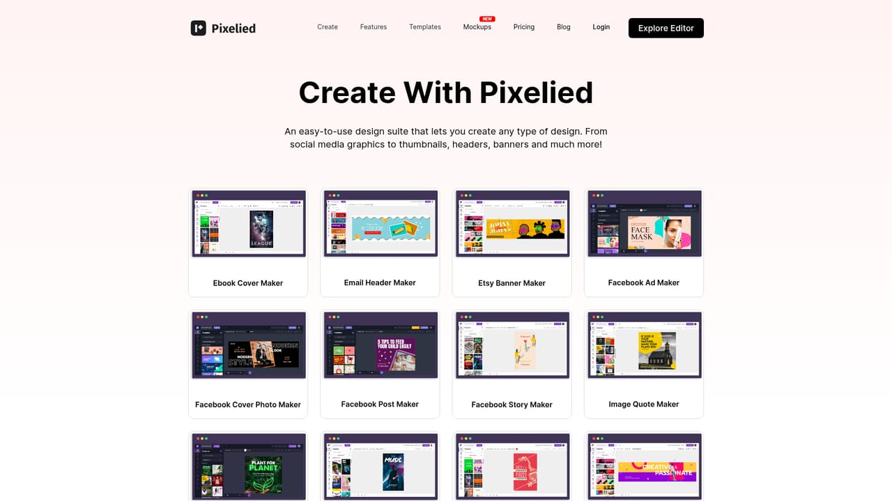 Pixelied — Pick a starting point