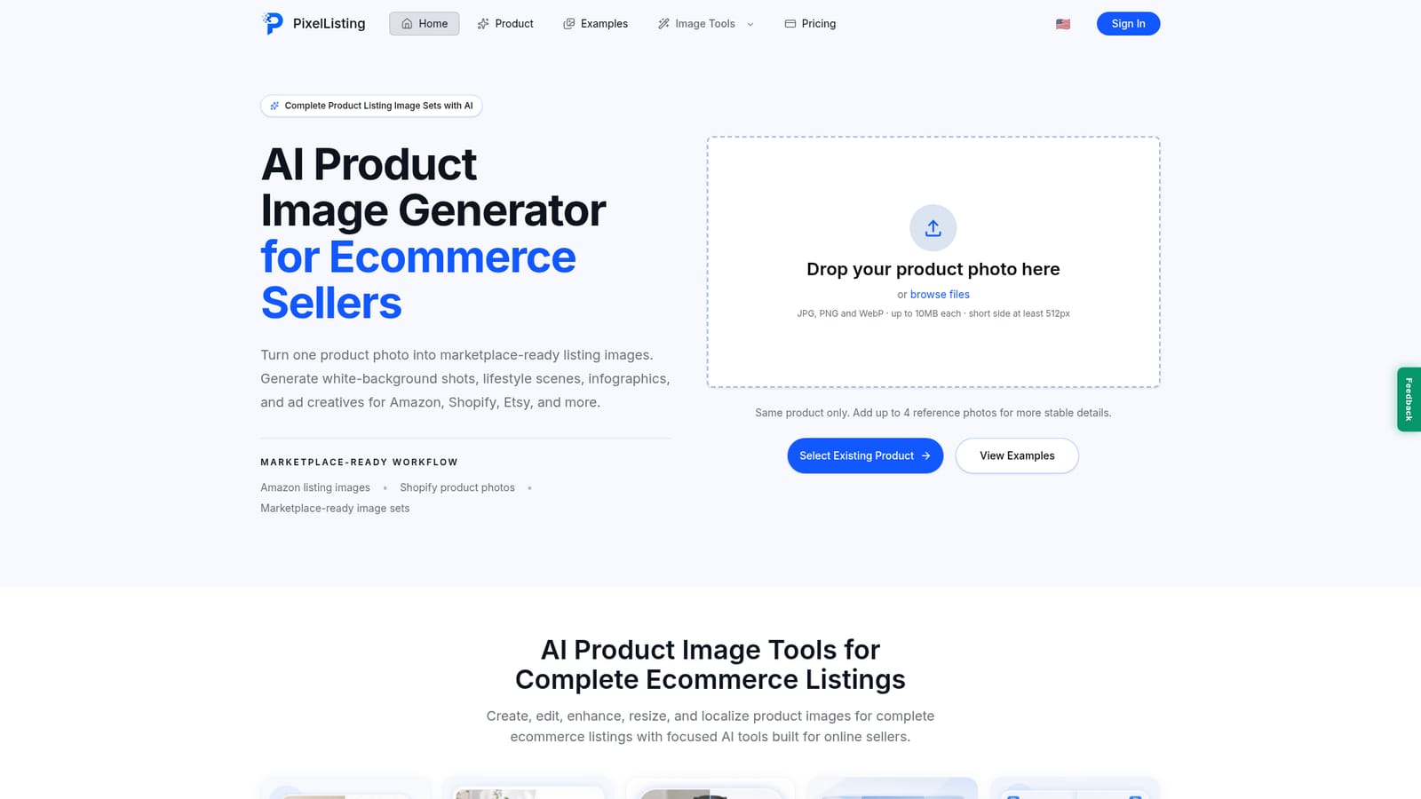PixelListing — Upload your product photo