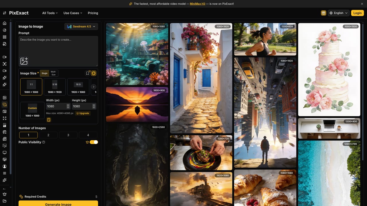 PixExact — Start from an existing image if needed