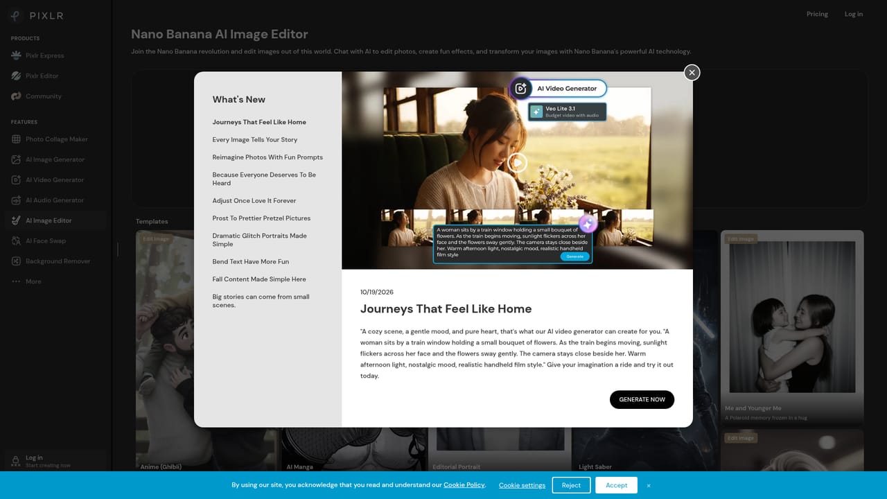 Pixlr — Edit with plain-language instructions