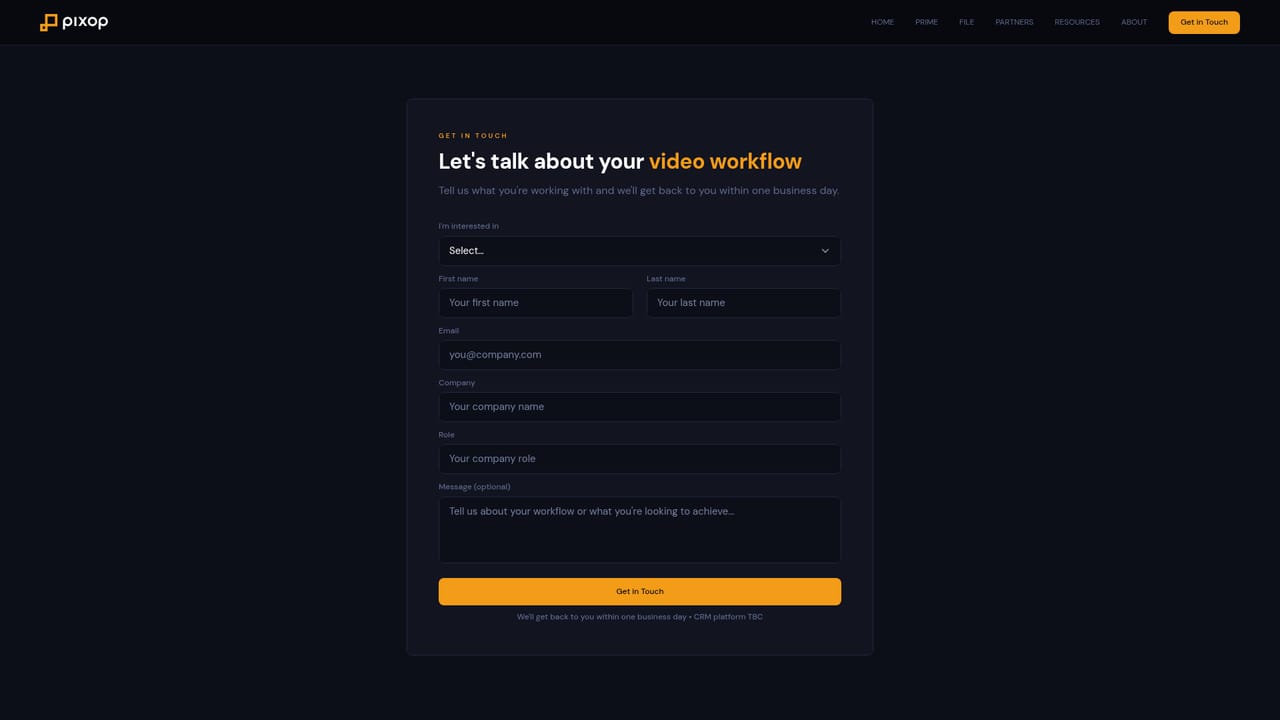 Pixop — Open a workflow conversation