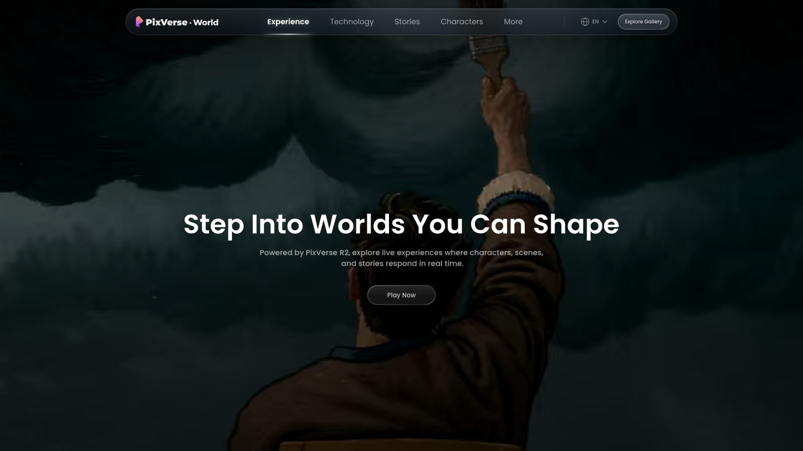 PixVerse R1 — Open the homepage