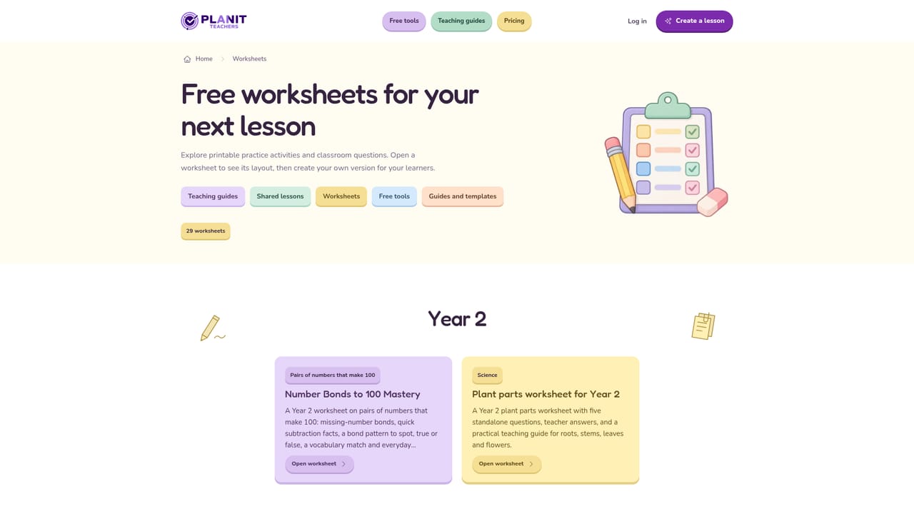 Planit Teachers — Edit and differentiate