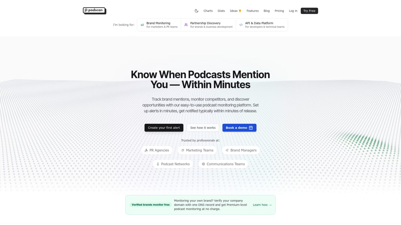 Podscan — Build your first alert list