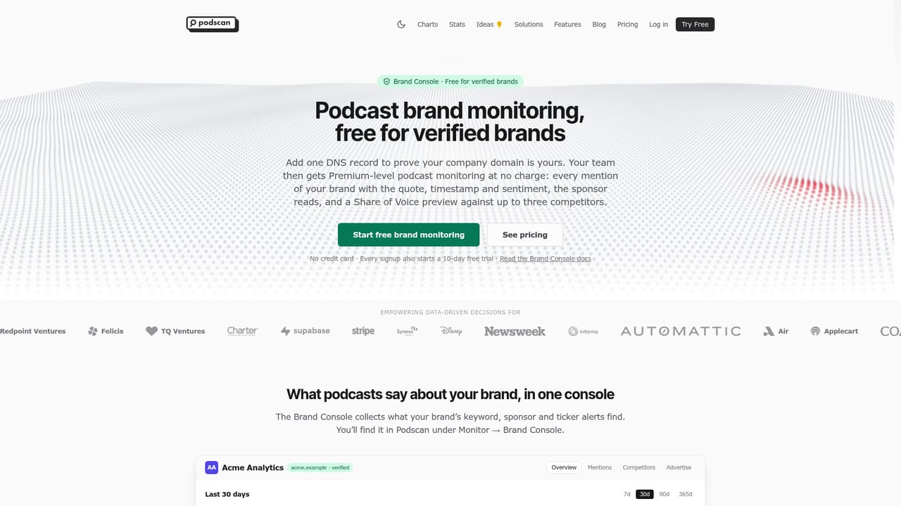 Podscan — Review incoming mentions