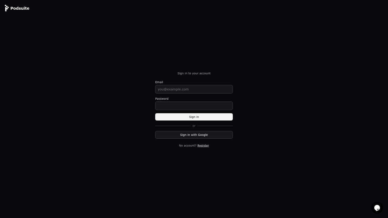 Podsuite — Start a free run in the app