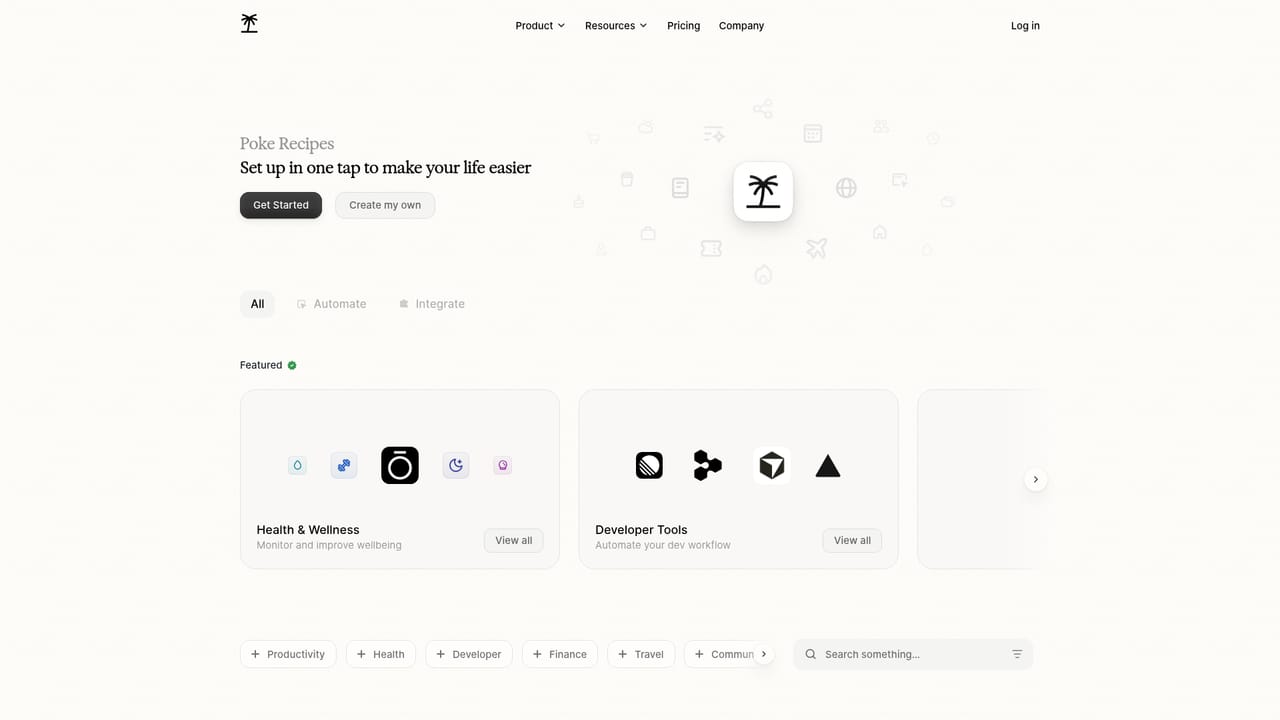 Poke — Connect your first apps