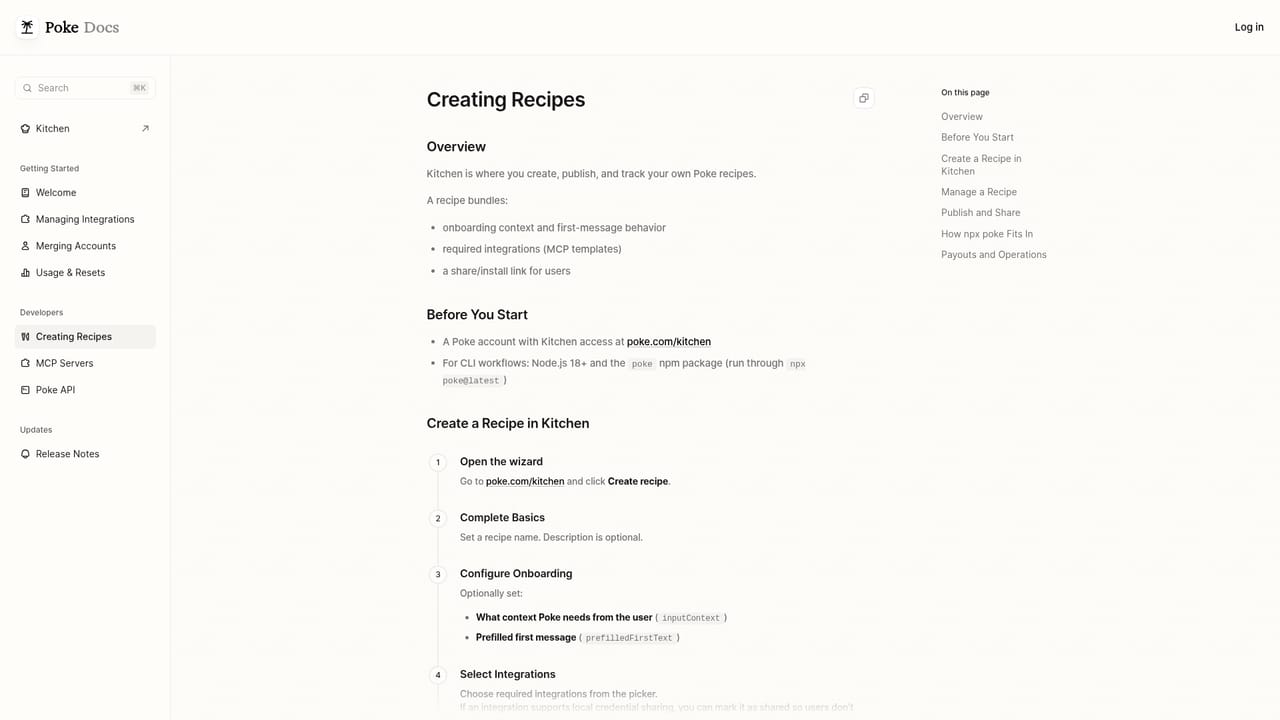 Poke — Build a custom recipe