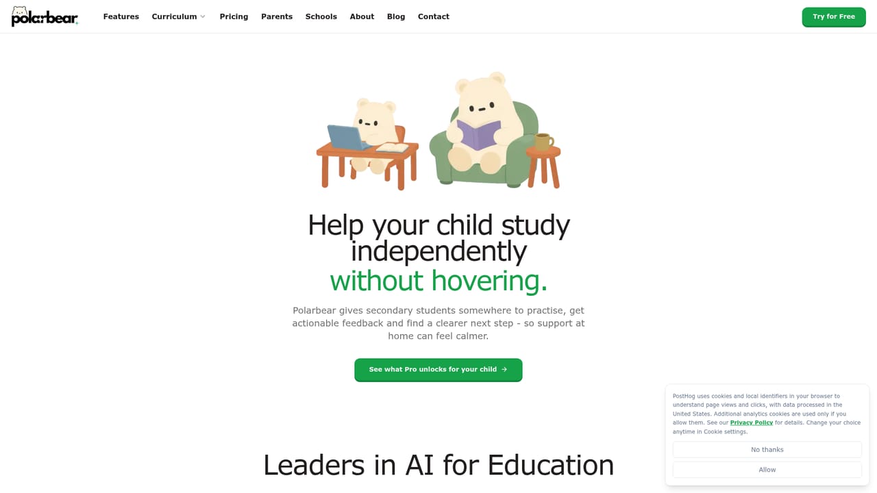 Polarbear Study — Loop in a parent or school