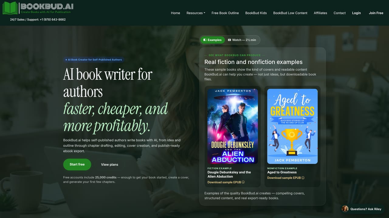 Pooks — Start a long form book on BookBud