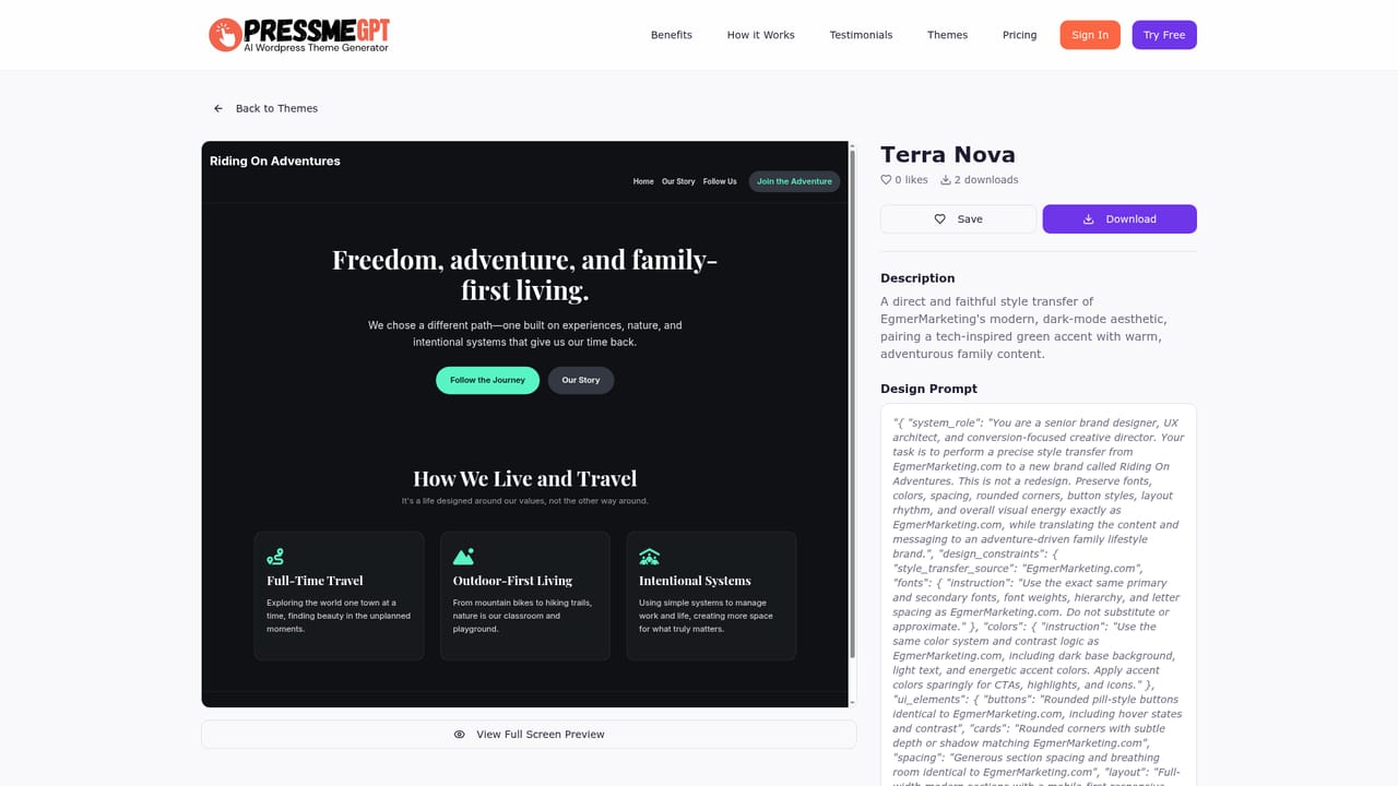 PressMeGPT — Compare the three generated designs