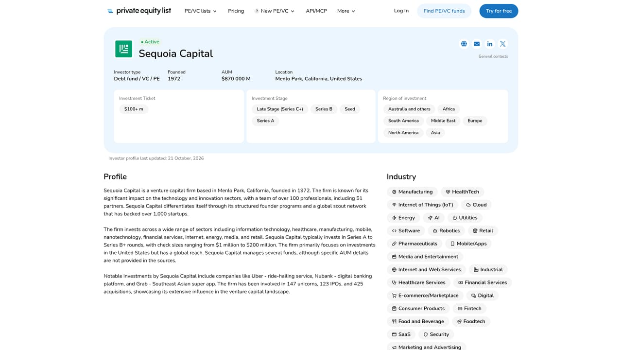 Private Equity List — Review firm profiles and team contacts