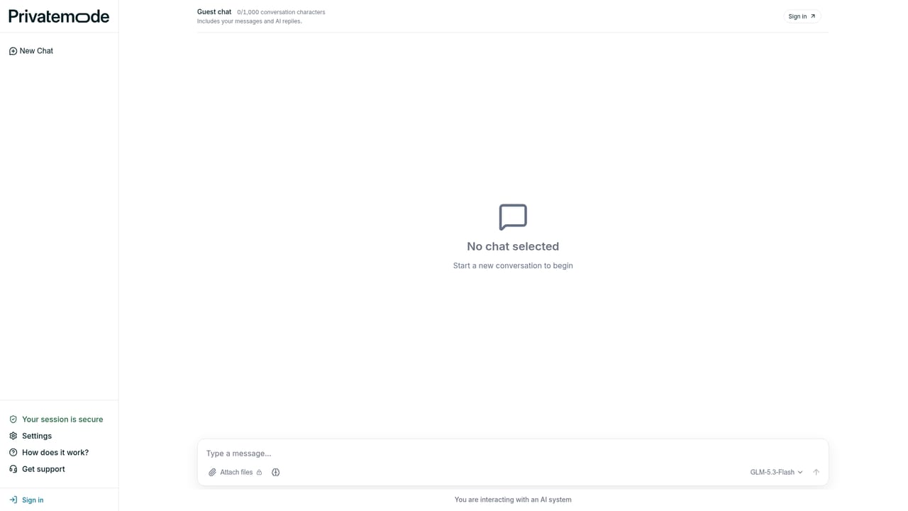 Privatemode AI — Open the confidential chat