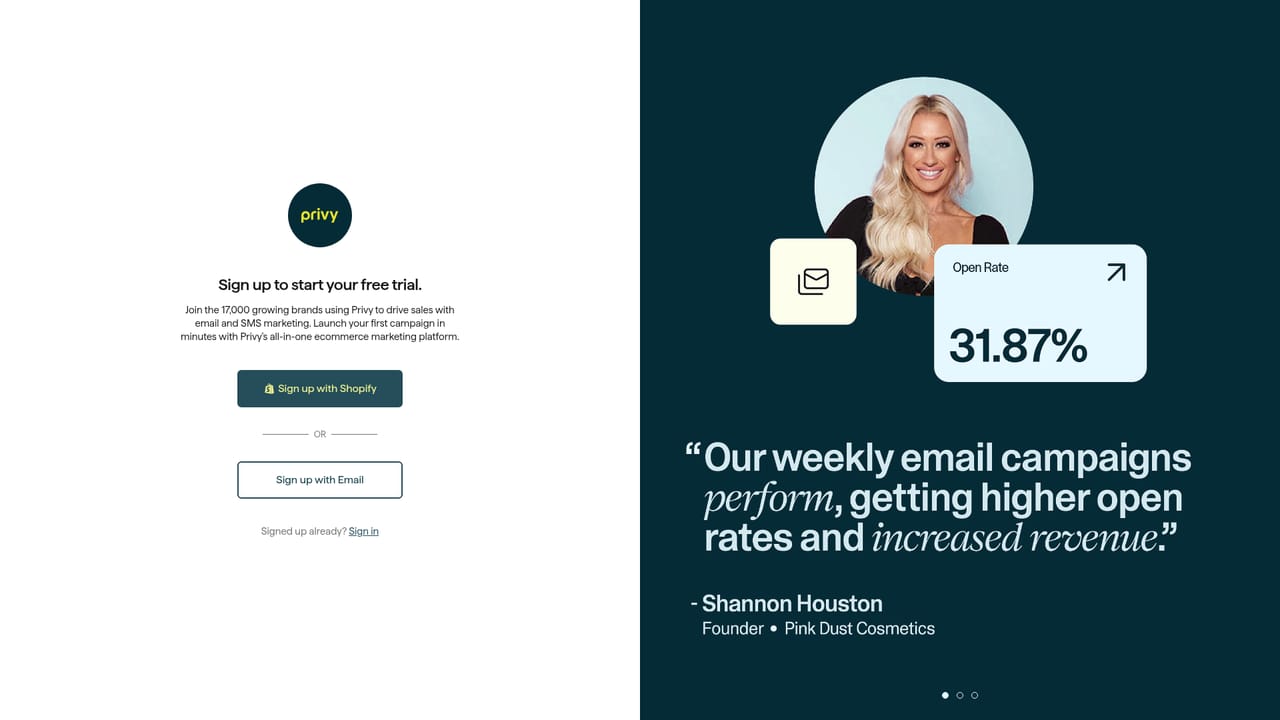 Privy — Start the 15-day trial