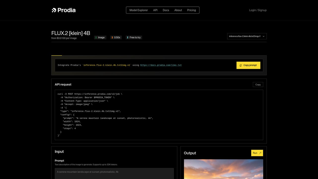 Prodia — Try a fast text to image model