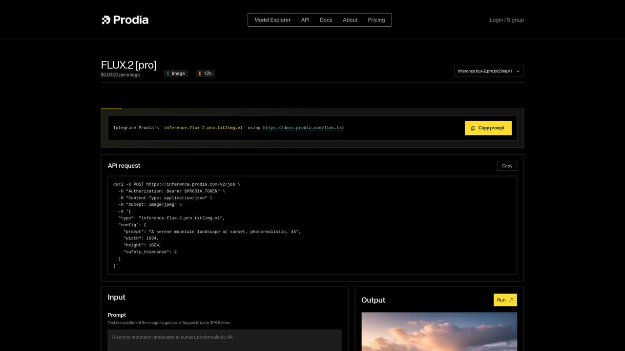 Prodia — Compare on a stronger model