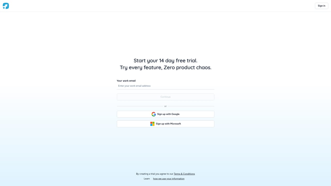 Prodpad — Create your ProdPad account