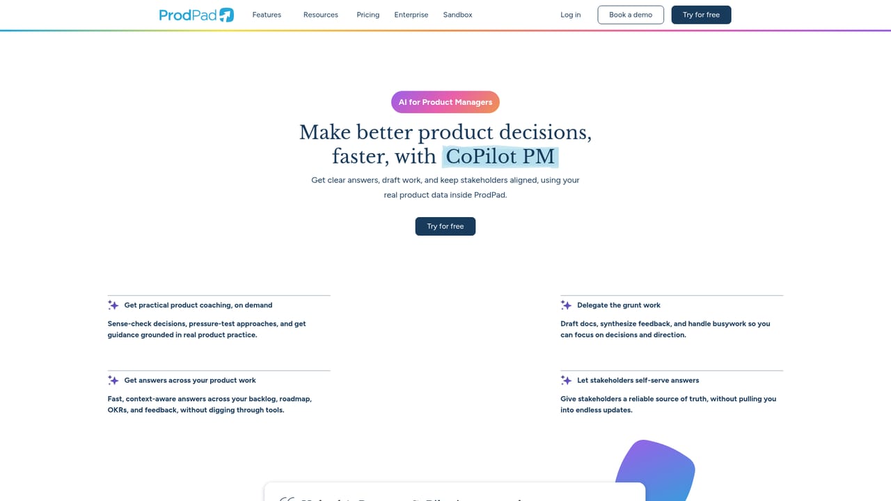 Prodpad — Review what CoPilot can do