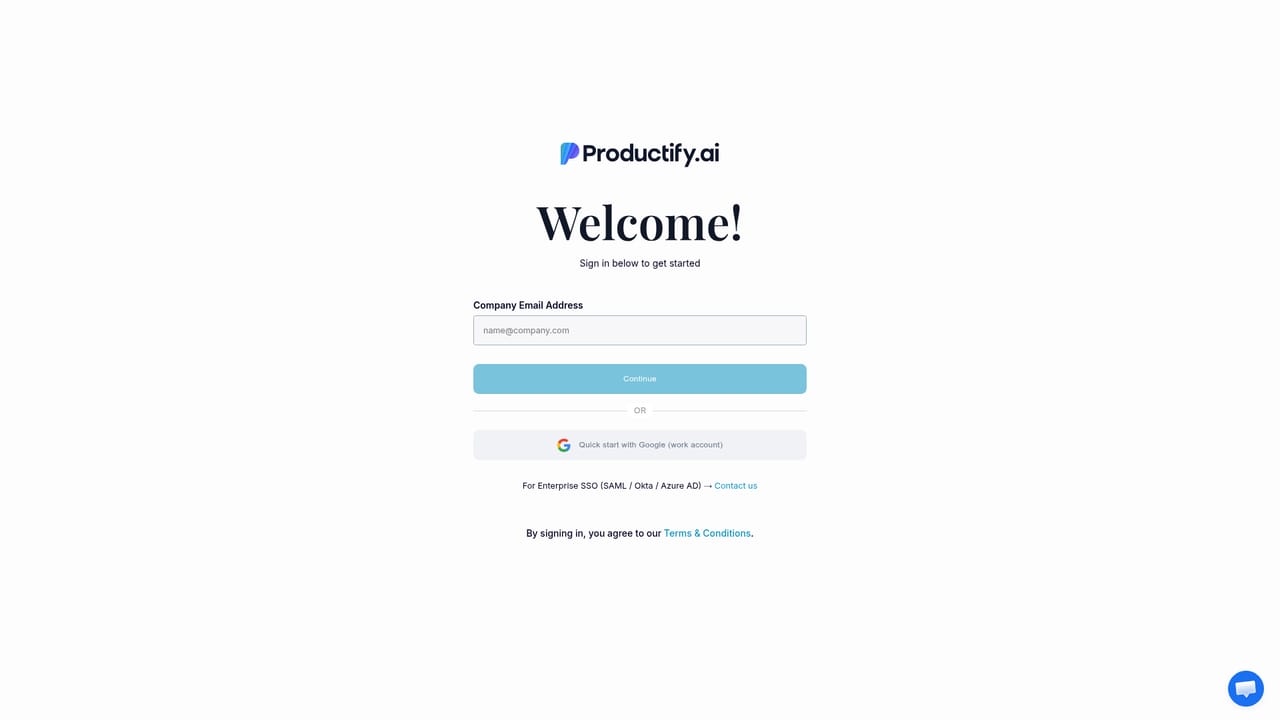 Productify — Sign in and prepare a batch