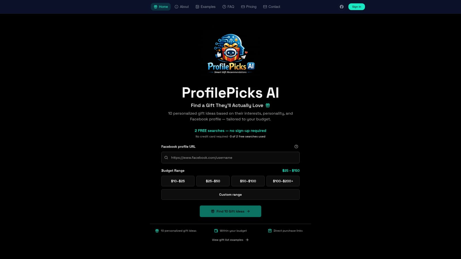 ProfilePicks AI — Copy the recipient's profile URL
