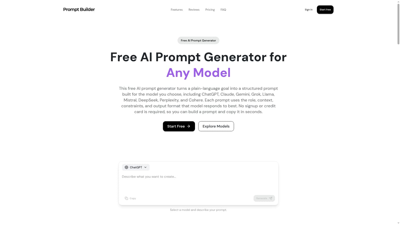 PromptBuilder.cc — Pick your target model