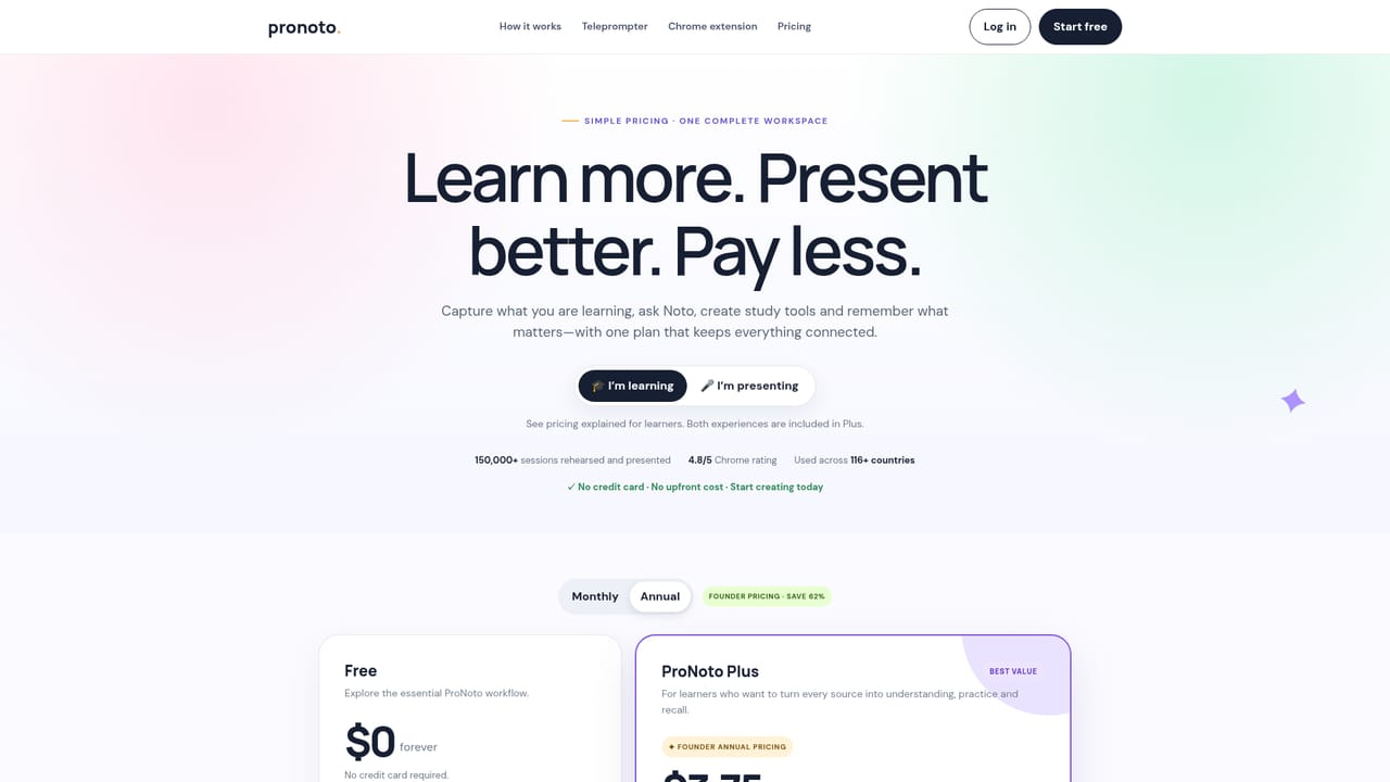 ProNoto — Check pricing before committing