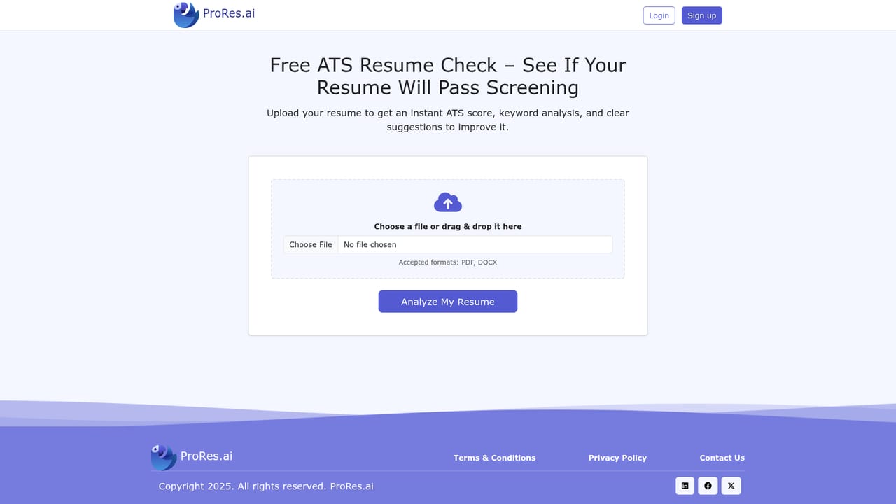 ProRes — Run the free ATS check