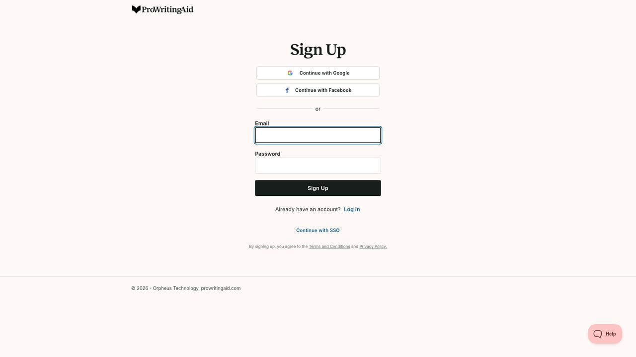 ProWritingAid — Create a free account