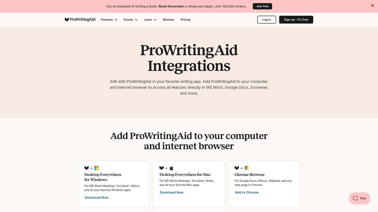 ProWritingAid — Install it where you write