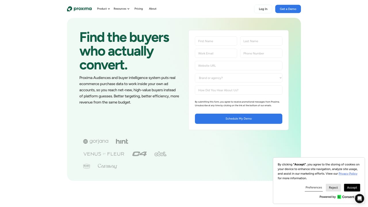 Proxima — Book a walkthrough