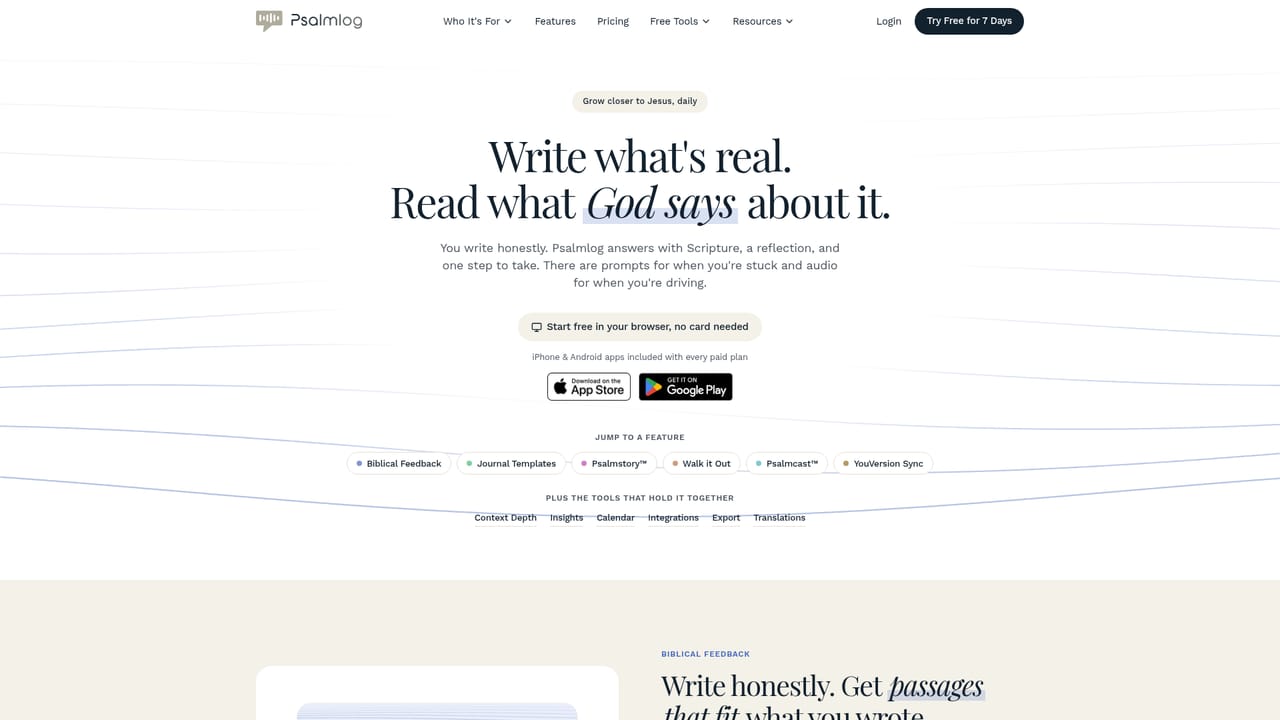 Psalmlog — Read the six part response