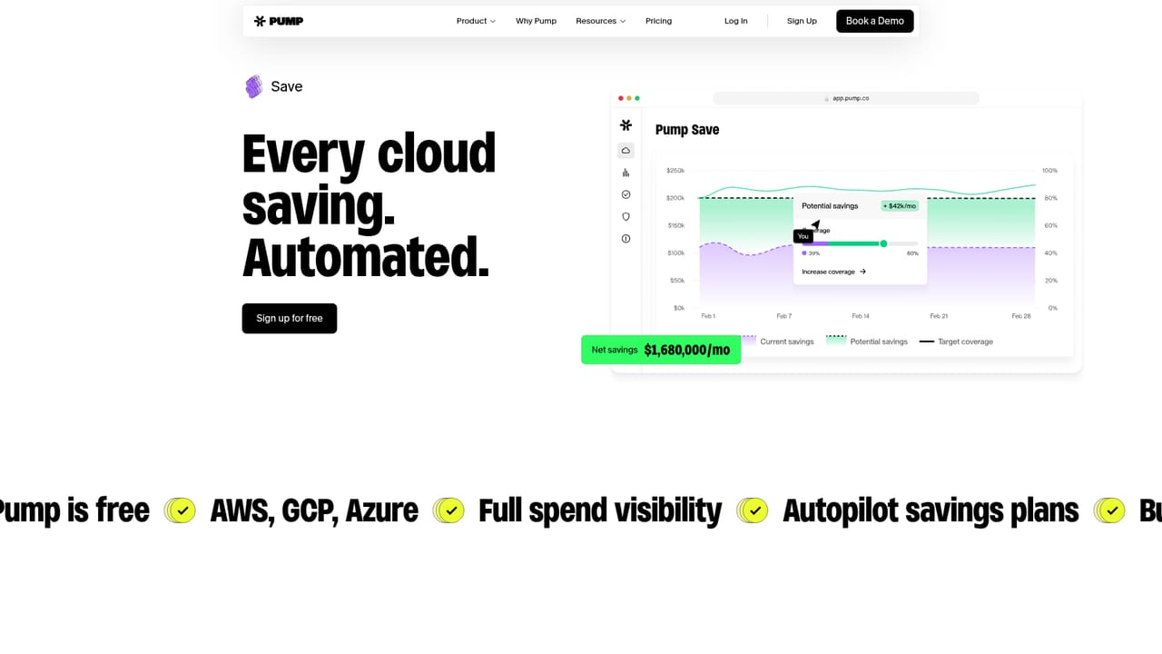 Pump — Review savings estimates