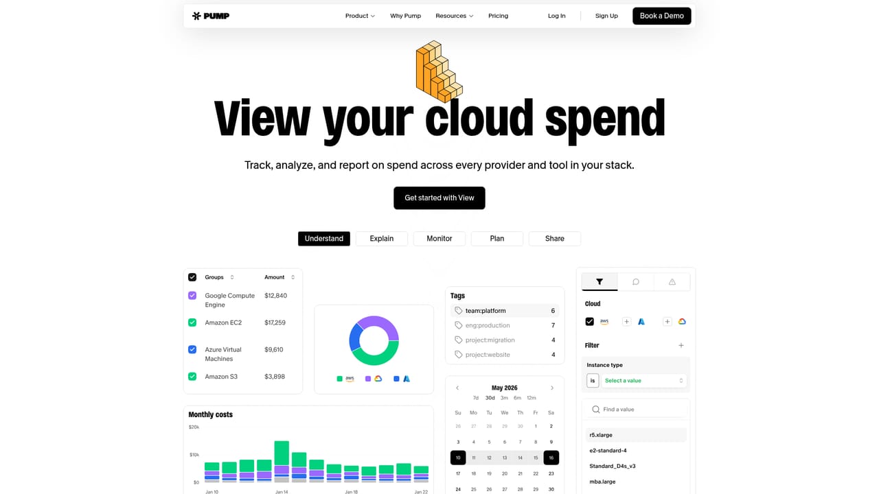 Pump — Turn on spend observability