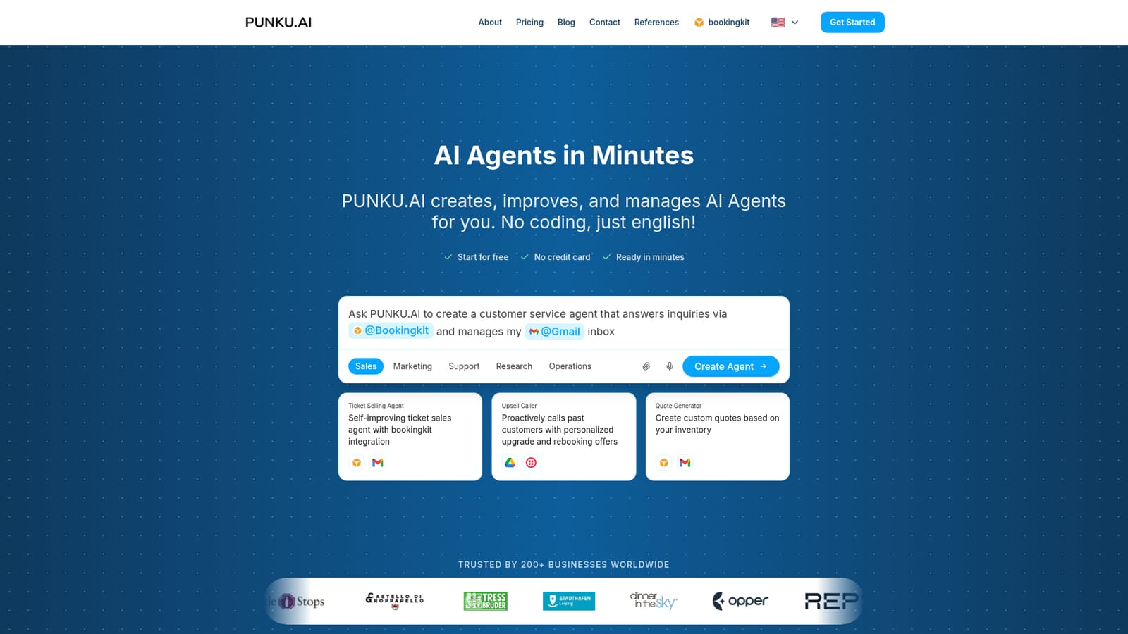 PUNKU.AI — Start a free account