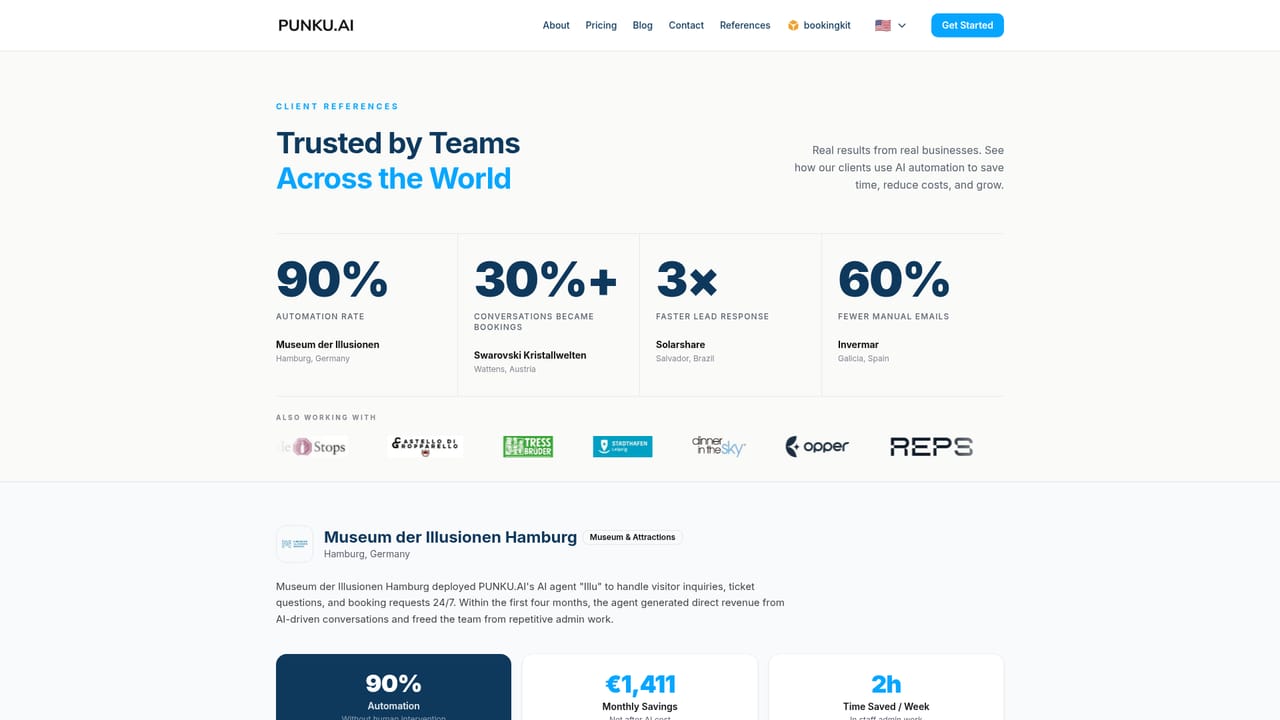 PUNKU.AI — Review reference cases