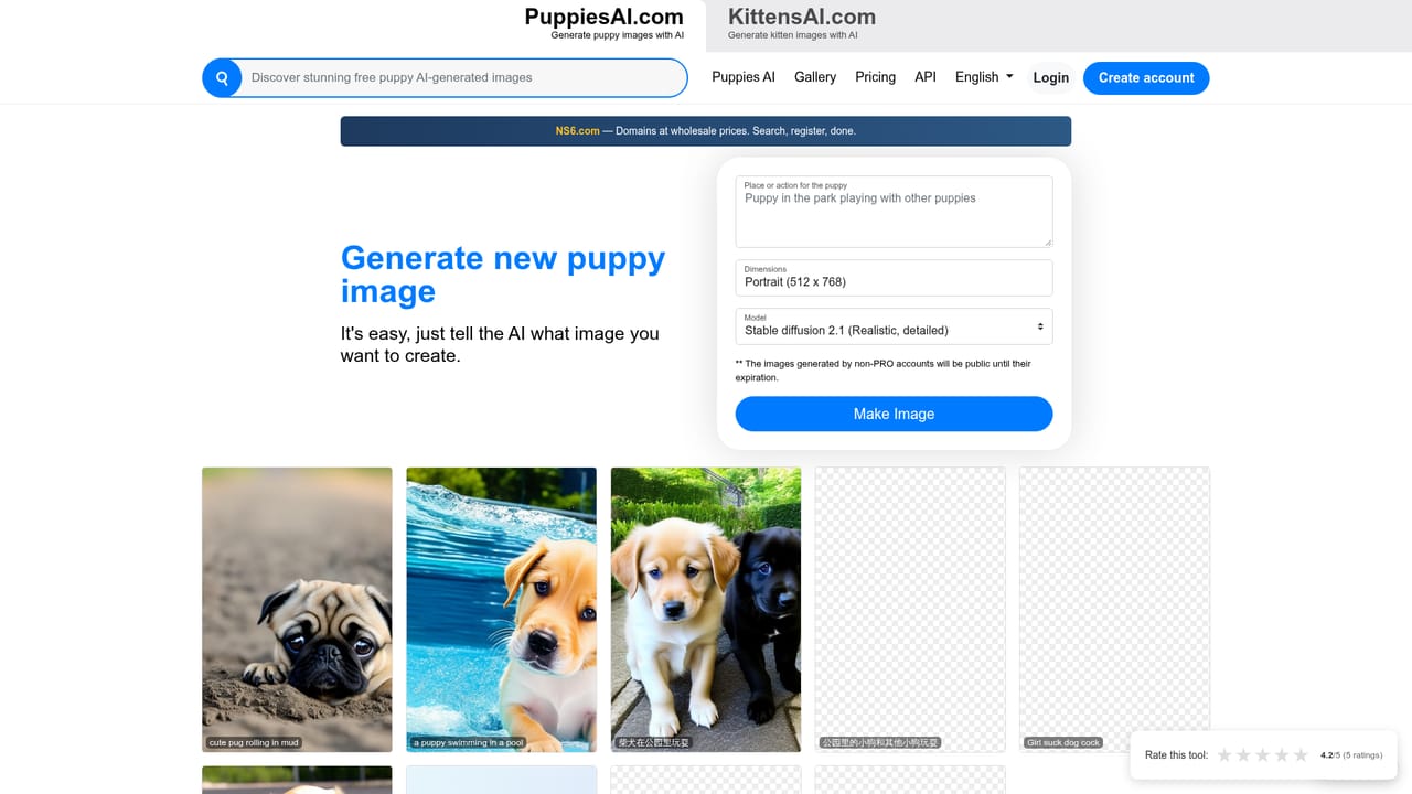 PuppiesAI — Open the generator