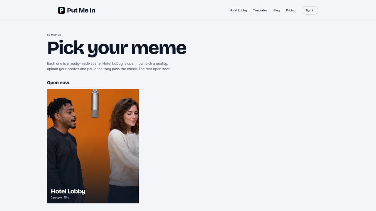 Put Me In — Browse meme templates