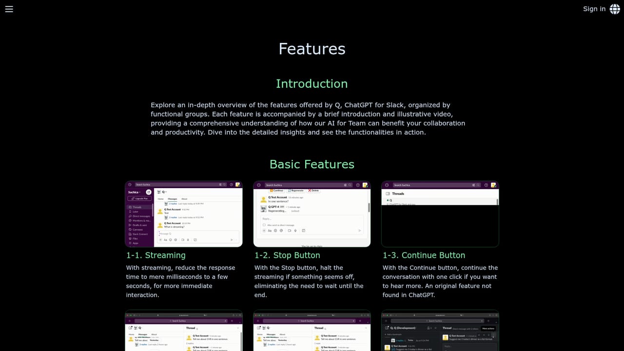 Q Slack Chatbot — Set team Custom Instructions