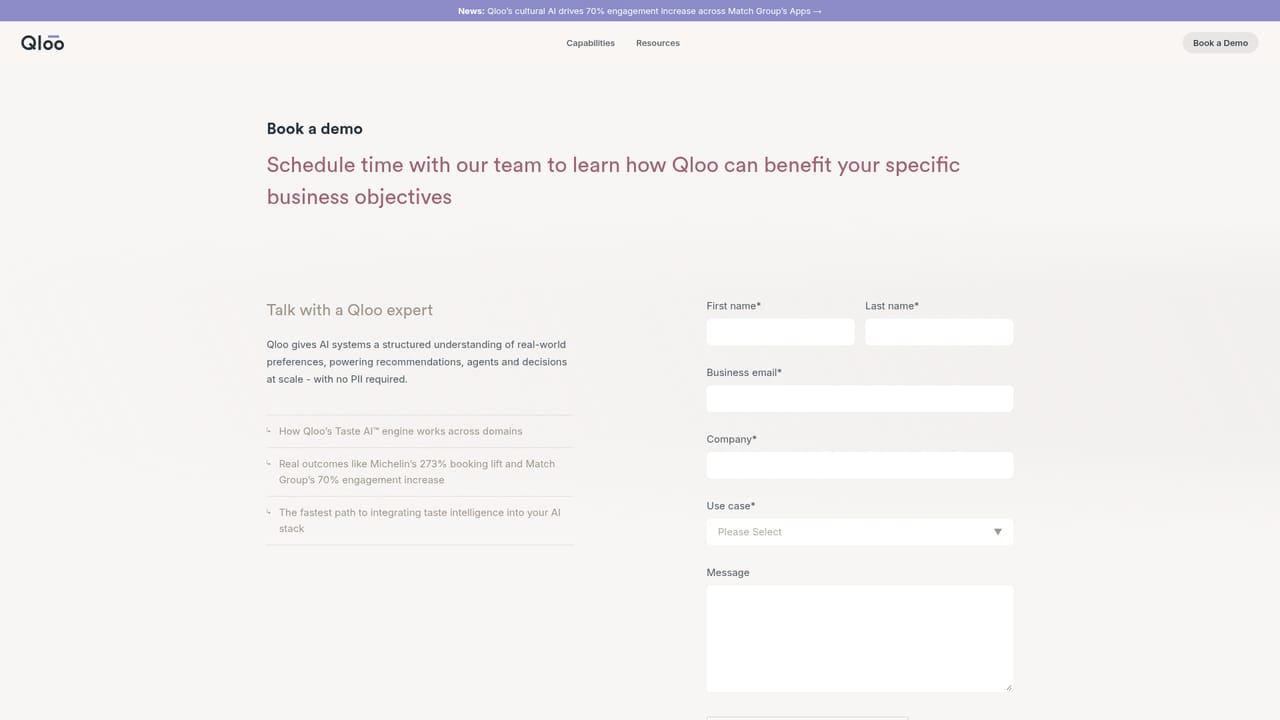 Qloo — Book a demo