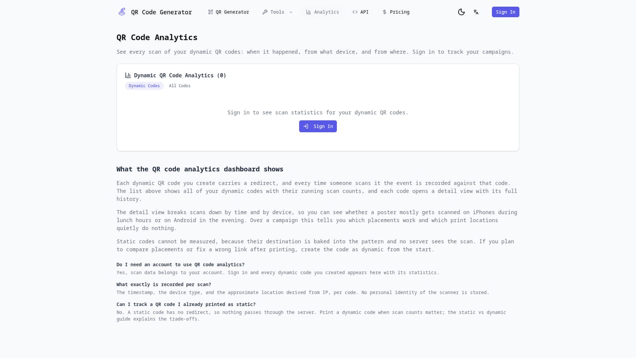 QRCode Generator VIP — Switch to a dynamic QR code for tracking