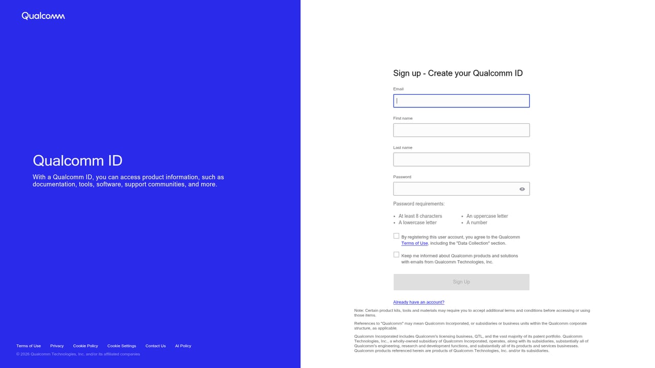 Qualcomm AI Hub — Sign up for Workbench