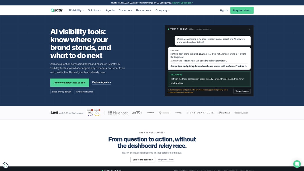 Quattr — Review the ranked recommended moves