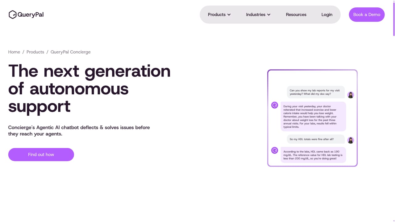 QueryPal — Turn on Concierge for pre-ticket deflection