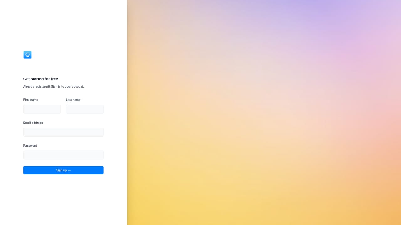 QuickReadAI — Create an account