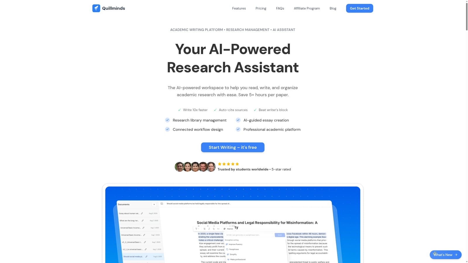 Quillminds — Create your QuillMinds account